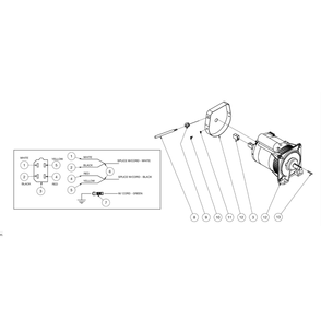 Alternator Diagram and Parts List for HS-3504-0MGV  Mi-T-M Pressure Washer
