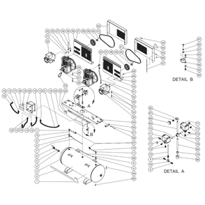 Part Location Diagram of 11-0077 Mi-T-M Belt
