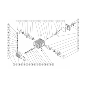 Pump Diagram and Parts List for HDS-4005-1H6G  Mi-T-M Pressure Washer