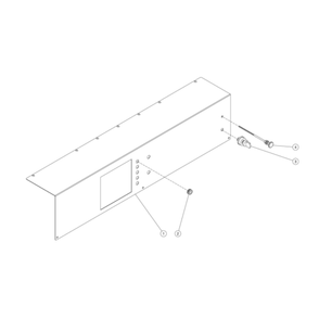 Control Panel Diagram and Parts List for HS-4004-1MAH  Mi-T-M Pressure Washer