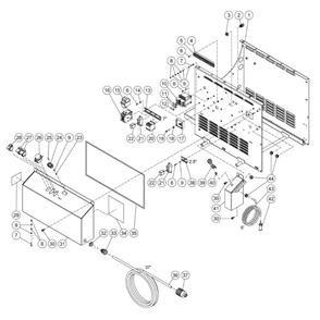 Electric Box Diagram and Parts List for HHS-2004-2E3G  Mi-T-M Pressure Washer