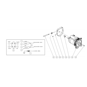 Alternator Diagram and Parts List for HS-3506-1MGH  Mi-T-M Pressure Washer