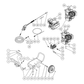 Part Location Diagram of 5-0253A01 Mi-T-M Frame