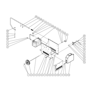 Chassis Diagram and Parts List for HHS-1002-0E1G  Mi-T-M Pressure Washer