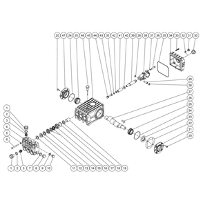 Pump Diagram and Parts List for HVS-3006-0R7G  Mi-T-M Pressure Washer