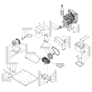 Isolation Plate Diagram and Parts List for HS-4005-0MDK  Mi-T-M Pressure Washer