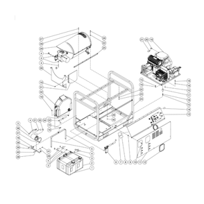 Unit Diagram and Parts List for HDS-3505-0R7G  Mi-T-M Pressure Washer