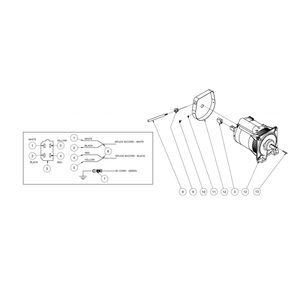 Generator Diagram and Parts List for HDS-4005-0B7G  Mi-T-M Pressure Washer