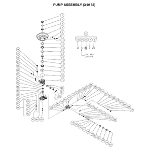 Pump Diagram and Parts List for CV-2100-0MBC-SN2  Mi-T-M Pressure Washer