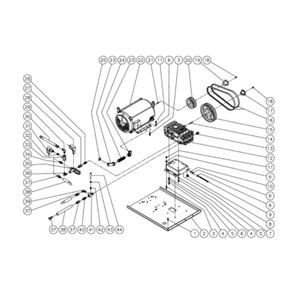 Motor/Pump Diagram and Parts List for HHD-3004-0E8G  Mi-T-M Pressure Washer