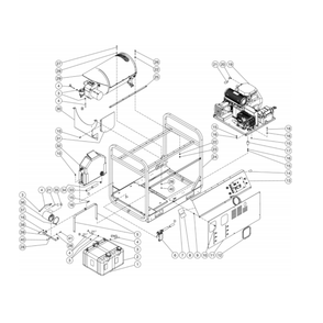 Unit Diagram and Parts List for HDS-4005-0B7G  Mi-T-M Pressure Washer