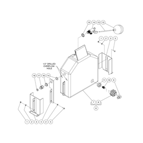 Float Tank Diagram and Parts List for HS-3005-0MGV  Mi-T-M Pressure Washer
