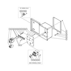 Starter Diagram and Parts List for ACS-46375-80HM  Mi-T-M Compressor
