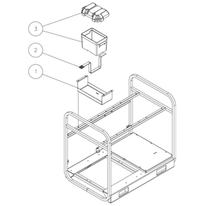 Battery Box Diagram and Parts List for HDS-3505-0H6A  Mi-T-M Pressure Washer