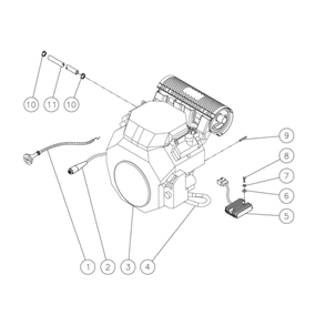 Engine Diagram and Parts List for HDS-4005-2H6G  Mi-T-M Pressure Washer