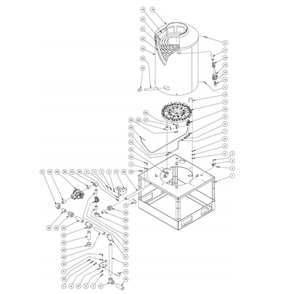 Burner Diagram and Parts List for HG-3004-1230  Mi-T-M Pressure Washer