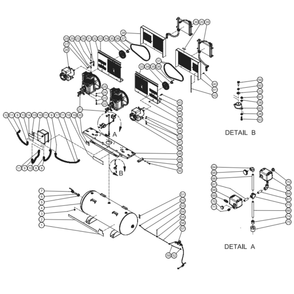 Part Location Diagram of 6-0130A01 Mi-T-M Beltguard Front Panel