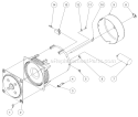 Alternator Assembly Diagram and Parts List for GEN-3000-0MH0  Mi-T-M Generator