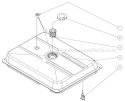 Fuel Tank Assembly Diagram and Parts List for GEN-7500-0MHE  Mi-T-M Generator
