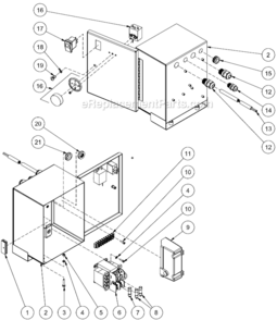 Part Location Diagram of 32-0936 Mi-T-M Ignition Controller-Honeywell