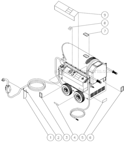 Part Location Diagram of 34-0039 Mi-T-M Die Cut-3005