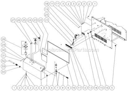 Part Location Diagram of 32-0463 Mi-T-M Terminal Strip