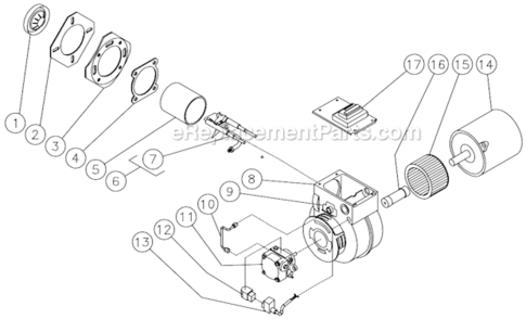 Burner Assembly After S/N 15008085 And After S/N 15008463 Diagram and Parts List for HHM-3506-0E10  Mi-T-M Pressure Washer