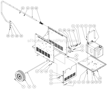 Part Location Diagram of 20-0825A18 Mi-T-M Bracket
