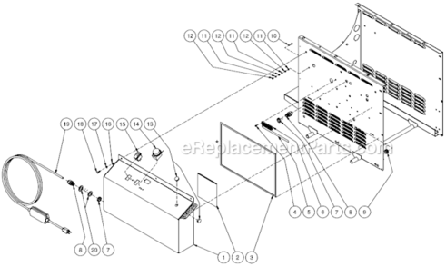 Part Location Diagram of 34-9037 Mi-T-M Safety Decal Kit