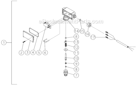 Pressure Switch Diagram and Parts List for HHSSERIES  Mi-T-M Pressure Washer