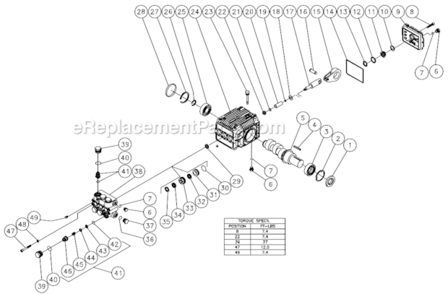 Page W Diagram and Parts List for HHSSERIES  Mi-T-M Pressure Washer