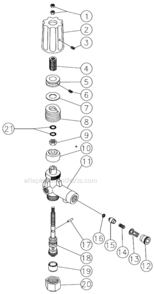 Unloader Diagram and Parts List for HHSSERIES  Mi-T-M Pressure Washer