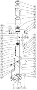 Gas Piping And Heat Exchanger Assembly After S/N 15011884 Diagram and Parts List for HLP-0703-0M10  Mi-T-M Pressure Washer