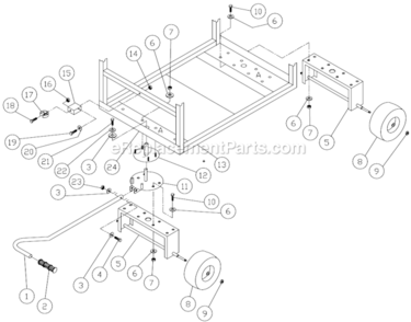 Part Location Diagram of 20-0185 Mi-T-M Wheel Underbracket
