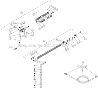 Page J Diagram and Parts List for HS-2204-CMH1  Mi-T-M Pressure Washer