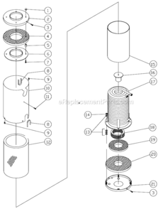 Part Location Diagram of 850-0098 Mi-T-M Shell