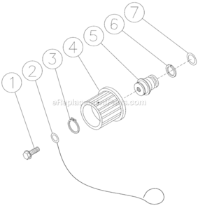 Coil Drain Plug Diagram and Parts List for HSD-3505-0MGH  Mi-T-M Pressure Washer