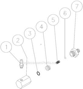 Part Location Diagram of 23-0340 Mi-T-M Inlet Fitting