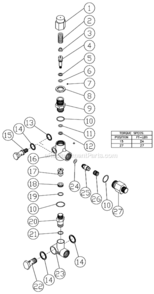 Part Location Diagram of 39-0091 Mi-T-M Outlet Fitting