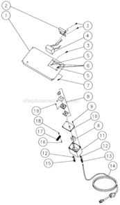 Part Location Diagram of 32-0432A01 Mi-T-M Electric Box