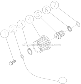 Coil Drain Plug Diagram and Parts List for HSE-1002-0M11  Mi-T-M Pressure Washer
