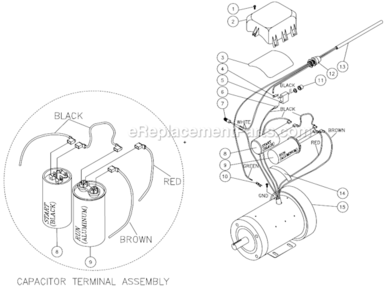 Part Location Diagram of 32-0439 Mi-T-M Circuit Breaker 25 Amp