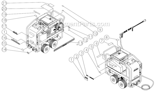 Part Location Diagram of 34-0560 Mi-T-M Decal - Stripe