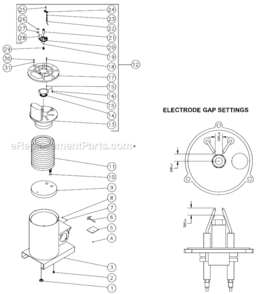 Part Location Diagram of 850-0224 Mi-T-M Boiler Assembly Complete