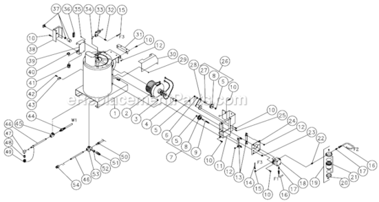 Part Location Diagram of 20-0353A01 Mi-T-M Fuel Pump Bracket
