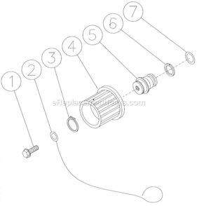 Coil Drain Plug Diagram and Parts List for HSP-2003-0MGH  Mi-T-M Pressure Washer