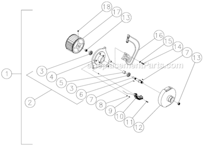 Emf System Diagram and Parts List for HSP-2003-1MGH  Mi-T-M Pressure Washer