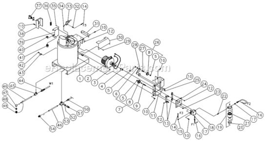 Heat Exchanger/Emf System Before S/N 15035591 Diagram and Parts List for HSP-2003-3MGH  Mi-T-M Pressure Washer