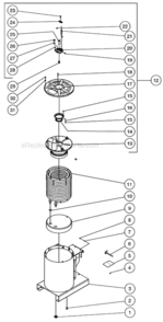 Page B Diagram and Parts List for HSP-2003-3MGV  Mi-T-M Pressure Washer