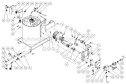 Heat Exchanger/Emf System After S/N 15035591 Diagram and Parts List for HSP-2403-1MGH  Mi-T-M Pressure Washer